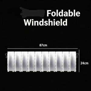 outdoor Stove Windproof Shield Camping Stove Windscreen 10 Plates Portable Aluminum Folding Outdoor Stove Windscreen with Carrying bag Ultralight Outdoor 10 Plates Foldable Wind Shield for Camping Stoves Aluminum Alloy Gas Cookers Wind Deflector