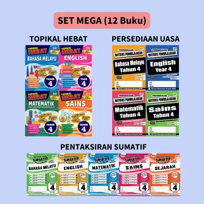 [MyEducationBooks] Persediaan Ujian Akhir Tahun SET COMBO (Tahun 4-6 untuk Matriks MPT4 dan UASA 2026)