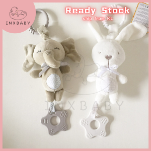 Baby Toys Baby Rabbit Doll Plush Soft Toy With Beep Sound for Newborn Gift Rattle Bayi Mainan Gantung
