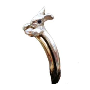 Món quà lãng mạn đóng hộp quà tặng đá Cubic Zirconia điểm nhấn hợp kim tinh tế hình thỏ