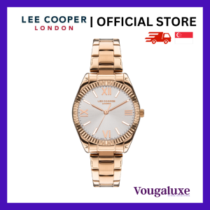 LEE COOPER OFFICIAL Women Metal Band Rose Gold Watch Water Resistant Affordable Branded Timepiece (2 Years Warranty) LC07459.430