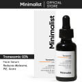 Minimalist 3% Tranexamic Acid Face Serum for Melasma, Hyper Pigmentation, Erythema & Acne Scars | For Women & Men | 30ml. 