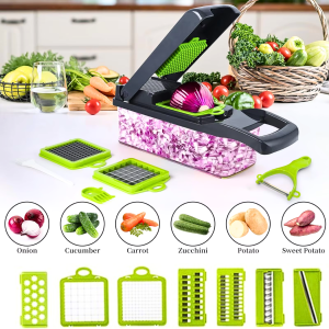 MYVIT Parutan Serbaguna Multifungsi stainless pemotong Pengiris bawang wortel Sayur Buah PJ494