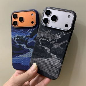 Mountain River Wireless Case for iPhone 17 16 15 Pro Max Charging Carbon Fiber Back Cover Camera Lens Frame Phone Coque