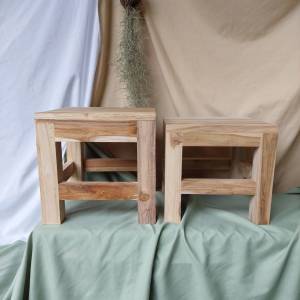 Chair Small chair เก้าอี้สนาม เก้าอี้เล็ก เก้าอี้ไม้สักเล็ก เก้าอี้เอนกประสงค์ ตัวเล็ก เก็บง่าย 10 นิ้ว ( 25 cm)