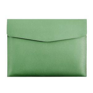YESMILE Leather Leather Document Pouch A4 Large Capacity Briefcase School Office Supplies File Organizer Pouch Women Men