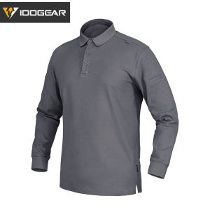 2025IDOGEAR Small Steel Scorpion   Autumn and Winter Tactical Long Sleeve POLO Cool Breathable Stretchy Comfortable Sports Long Shirt