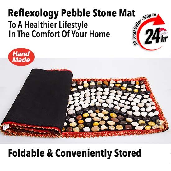 [SG Stock] Pebble Stone Foot Massage Mat Foot Stone Lazada Singapore