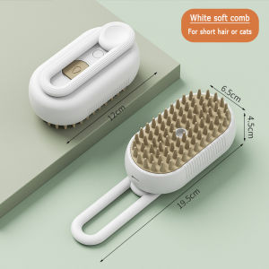 Pet steam spray comb cat and dog hair remover no-bath cat hair comb cat brush massage