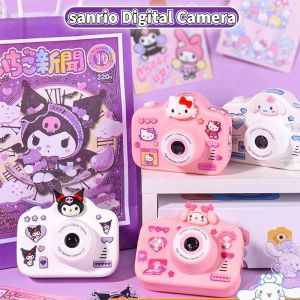 Kawaii Sanrio Hello Kitty Kuromi Cinnamoroll Pochacco Anime Đồ Chơi Trẻ Em Chụp Ảnh Camera Kỹ Thuật Số Mini Nhỏ Camera Quà Tặng Sinh Nhật