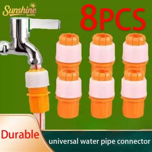 8PCS Faucet Joint Hose Pipes Adapter Tap Connector Faucet Adapter Multipurpose Garden Tap Hose Conne Faucet Universal Hose Connector Universal Anti-Backflow Faucet Interface Tool Faucet Adapter Garden Hose Connector Adapter Faucet Connector Car Wash Gun