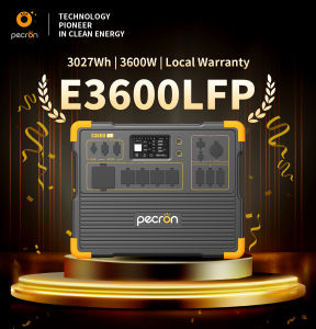 Pecron E3600LFP Portable Power Station 3072Wh 3600W Solar Generator 220V 60Hz Lifepo4 Battery for Outdoor Camping
