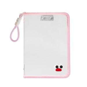 Clear PVC Folder With Handle Water Resistant Document Carring Bag File Organiser For Teachers Office Workers Students