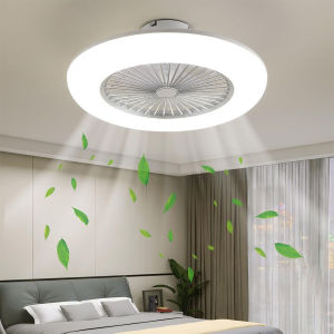 Ceiling Fan with Light Dimmable LED Ceiling Lamp with Remote Control 3 Wind Speed Dimmable for Living Room Dining Room