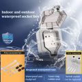 LSG IP66 waterproof dustproof weatherproof 86/146 type socket box, Utility box, Without socket switch, external installation locking, indoor and outdoor waterproof box. 