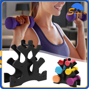 Holder Dumbell 3 Tingkat Stand Dumbell Home Gym Rak Barbel Dumbbell Rack Penyimpanan Dumbell Untuk Gym/Rumah