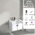 Aluminum Mirror Cabinet Bathroom Cabinet With Mirror Wall Lavatory Sink Complete Set Bathroom Sink Cabinet Wash Basin. 