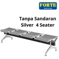 KURSI DUDUK BANDARA BESI STAINLESS/ KURSI TUNGGU TANPA SANDARAN 4 SEATER. 