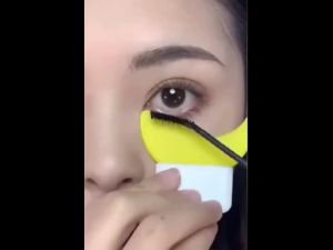 Multifunctional Silicone Eye Makeup Auxiliary Guard Tool / Girls Professional Eyeshadow Eyeliner Makeup Stencils / Reusable Mascara Assistant Aid For Beginners