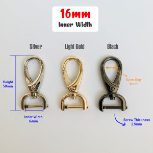 epeach 1Pc Openable Lobster Clasp Swivel Carabiner Spring Hooks Alloy Handbag Accessories Snap Hook Bag Strap 门扣可拆螺丝C E0029
