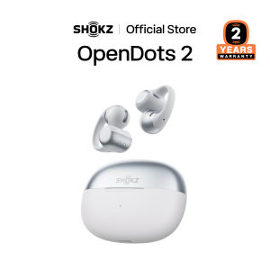 Shokz OpenDots 2 E320 Open-ear clip earbuds | Upgraded sound Dolbly rich bass| Airy light all-day comfort | Clear calls with noise cancelling mics | Seamless 2-device switch | Less sound leak | IP57 against sweat and rain | 2 year warranty