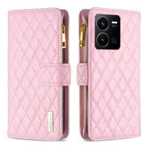 New Phone Case For Vivo Y35 Y22 Y22S Y02S Y16 Y02T Y02A Y02 Y15S Y15A Y01 Y33T Y33S Y21T Y21E Y21 Y21S Y31 2021 Magnetic Small Fragrant Wind Leather Wallet Card Slot Flip Cover Casing