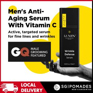 Lumin Wrinkle Defense Serum for Men - High-strength Mens Anti-aging Serum With Vitamin C - SGPomades Official Retailer-SGPOMADES