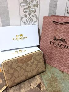DOMPET PANJANG COACH ZIPPER PREMIUM FREE BOX FREE PAPERBAG