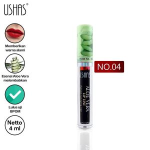USHAS Aloe Vera Lip Tint 4ml Lipstick Liptint Gel Murah