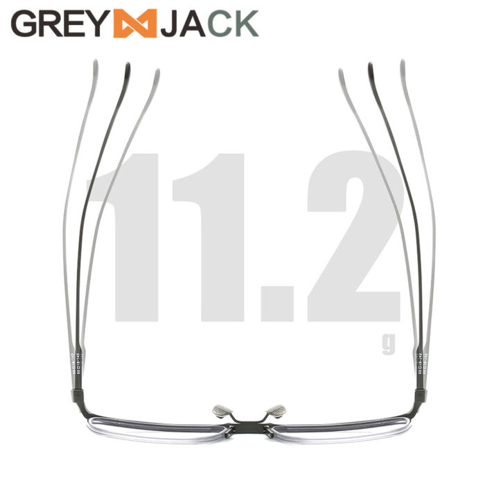 Grey%20Jack%20Frame%20Kacamata%20Titanium%20Model%20Kotak%20Ringan%20Fahionable%20Pria%20Wanita%20Bisa%20Minus%20Style%20Vintage%20Bisnis%20DLX%20106%20-%20Image%205
