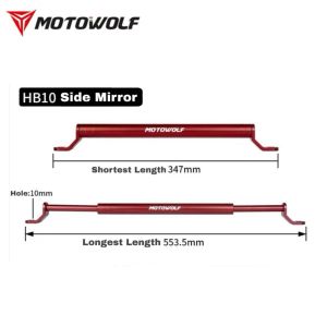 🔥Ready Stock🇲🇾 MOTOWOLF Motorcycle Adjustable Extender Bar Balancebar Crossbar Phone Holder Bracket Stabalizer MDL3514