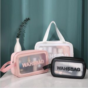 Washbag Tas Kosmetik Waterproof Anti Air / Travel Bag / Tas Sepatu / Tas Peralatan Mandi / Pouch [Isi 3 Pcs]