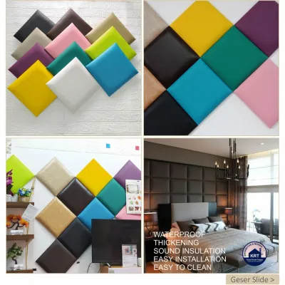 Headboard Bed 30CM X 30CM Wallpanel Tempat Tidur Premium Headboard Bed Dinding Kedap Suara