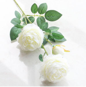 3 Heads Peony Rose Silk Artificial Flowers Fake Flowers For Wedding Decoration Diy Crafts Living Room Home Table Decor