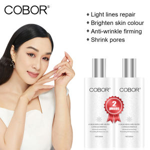 COBOR Micro Capsule Skincare Essence 180ml Brighten Hydrate Skin Reduce Wrinkles Anti-Aging with Hyaluronic Acid Nicotinamide Enhance Skin Barrier Balance Skin Moisture Suitable for All Skin Types Sensitive Skin