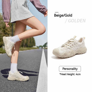 CAMEL CROWN Womens Chunky Ugly-Cute Sneakers | Retro Thick-Soled Dad Shoes Trendy Casual Sports Shoes Outdoor Hiking Trainers