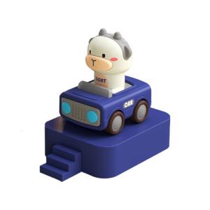 Colorful Car Friction Powered Vehicle Toy Inertial for Kids Gifts Small Vehicle Model Toy Cartoon Animal Theme