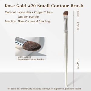 GUOXIAONIU Horsehair Contour Brush Angled Shape Nose Shadow Makeup Brush For Contouring Highlighting Natural Blending