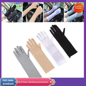 Graceful 1 cặp găng tay Kem chống nắng lái xe găng tay căng Phụ Nữ Chống UV giữa dài thoáng khí găng tay cho mùa xuân mùa hè Găng tay mỏng