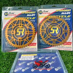 GIR BELAKANG ALUMINIUM (ALOY) MOTOR CB150R / CBR150R / SONIC 150R / VERZA 150 / MEGAPRO SUM RACING