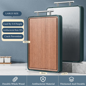 Ebony Stainless Steel Double-Sided Cutting Board Antibacterial Anti-Mildew Kitchen Household Cutting Board Thickened Cut