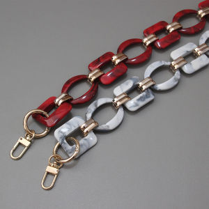 New Fashion Women's Bag Accessory: Detachable Replacement & Cute Red Ink Acrylic Chain
