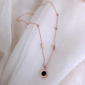 KALUNG FHASION BULGARI WANITA ANTI KARAT SELAMANYA / PERHIASAN WANITA ANTI LUNTUR / kalung titanium cewek anti karat dan luntur