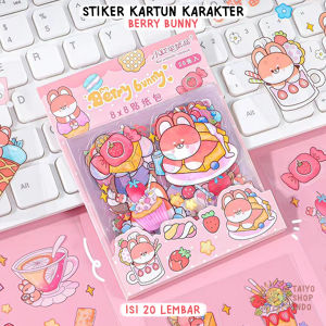 TAIYO Sticker Aesthetic Sanrio 2D Stiker Pack Isi 100 Lembar Kartun Karakter Korea Waterproof Deco Tumbler