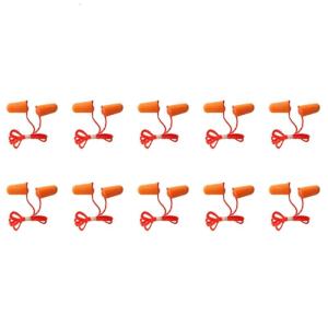 10 Pair High Elasticity Earplugs Skin Friendly Earplugs set Providing 37dB Noise Isolation Suitable for Occasions
