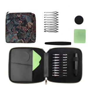 Interchangeable Aluminum Crochet Hook with 9 Tip for Knitting Weaving Craft Handle Crochet Hook Needle 3.5mm-8.0mm