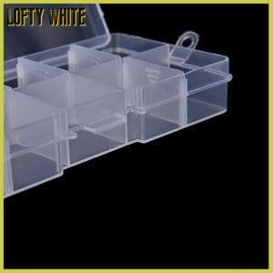Lofty White Plastic10 slots adjustable Jewelry กล่องเก็บของ Case CRAFT Organizer beads