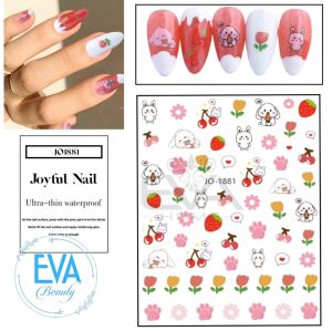 Sticker Dán Móng Tay 3D Dạng Decal Dán Móng Chống Nước Hoạ Tiết Hoạt Hình Thỏ Tuji Đáng Yêu Lovely Tuji Bunny JO1881
