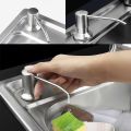 Soap Dispenser Kitchen Sink Liquid Dishwashing Dispenser 304 Stainless Steel Kitchen Sink Liquid Soap Pump Dispenser Extended 1.2m Tube Soap Dispense【earphea】. 