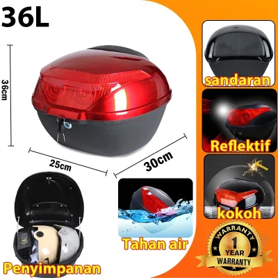 Anchi Box Motor 36/38L Belakang box motor Bagasi Motor Listrik Dipertebal Universal Tail Box Kapasitas Tas Motor Tailbag Kotak Sepeda Motor